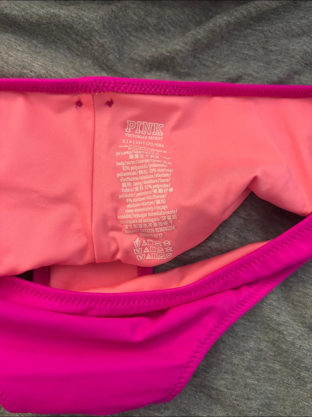 Women's Bikini Bottoms - Black and Hot Pink